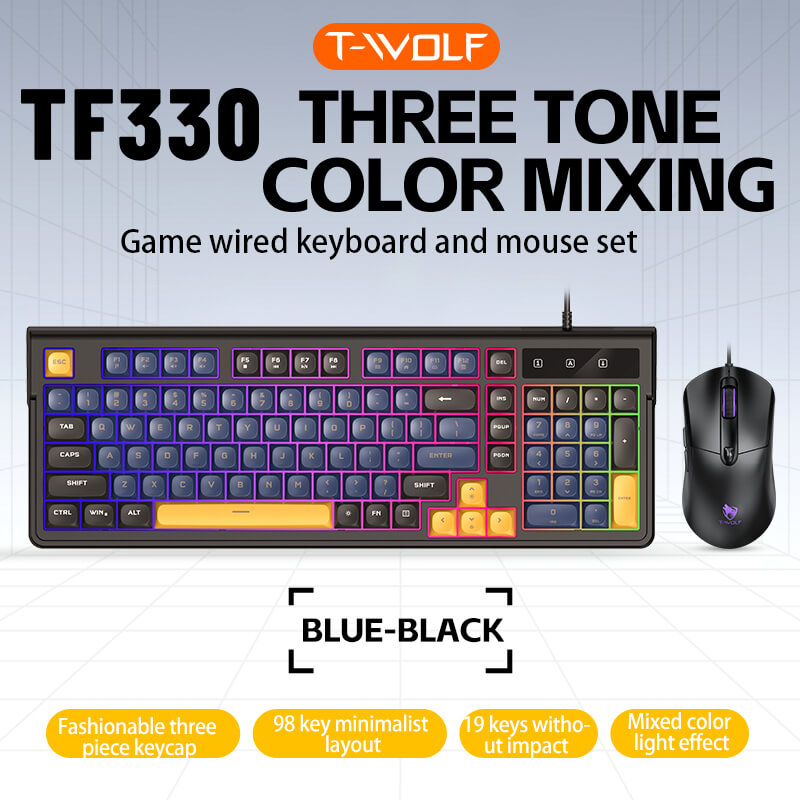 T-Wolf TF330 Gaming Keyboard & Mouse Combo