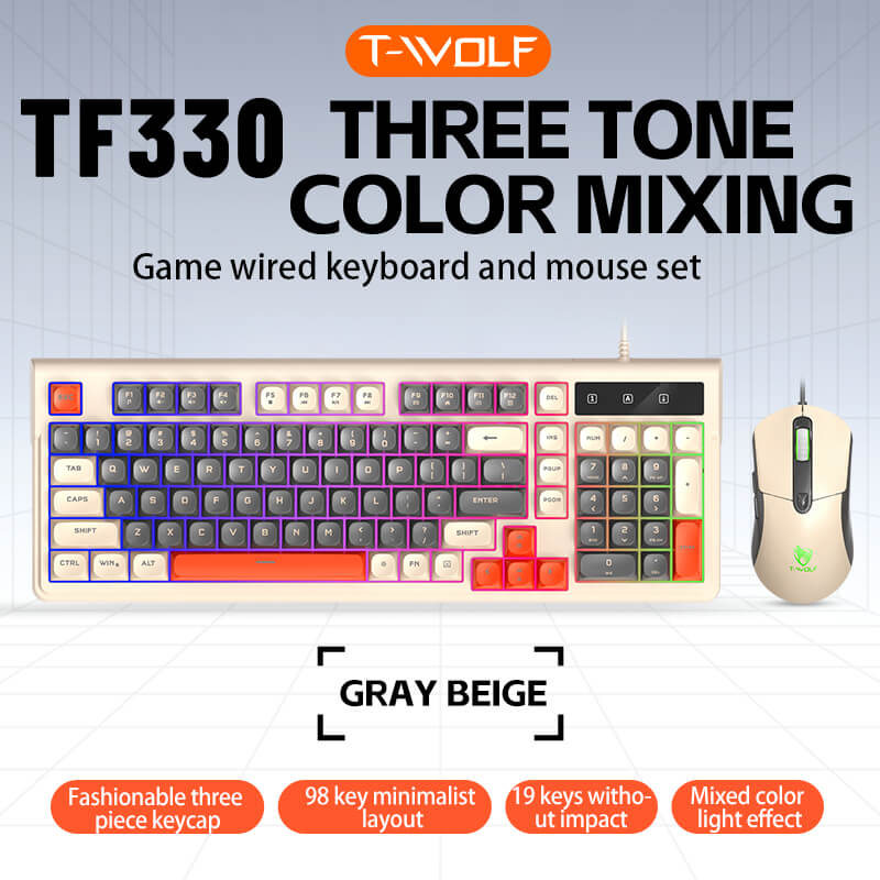 T-Wolf TF330 Gaming Keyboard & Mouse Combo