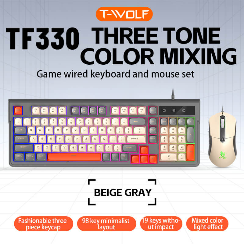 T-Wolf TF330 Gaming Keyboard & Mouse Combo