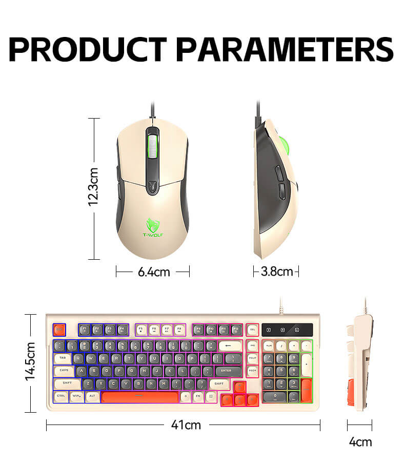 T-Wolf TF330 Gaming Keyboard & Mouse Combo