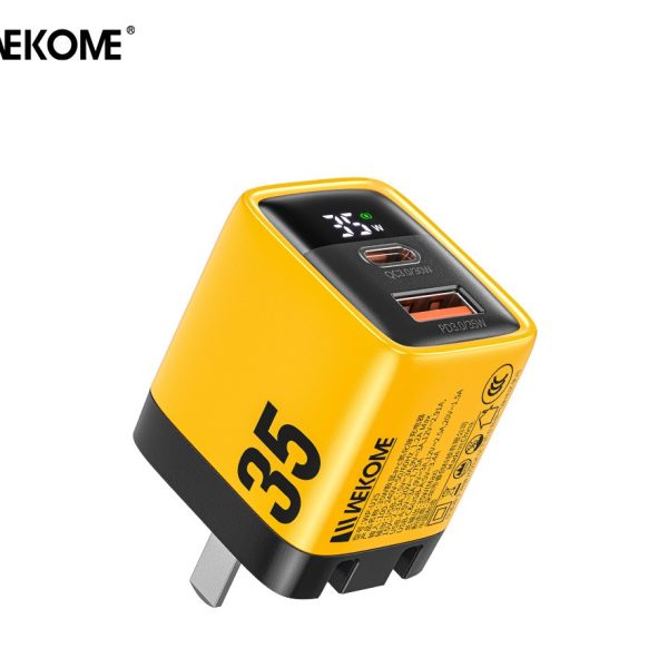 WEKOME WP-U25 GaN Charger 35W (USB-C + USB-A Fast Charging Adapter)